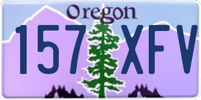 OR license plate 157XFV