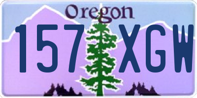 OR license plate 157XGW