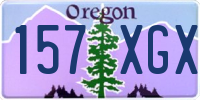 OR license plate 157XGX