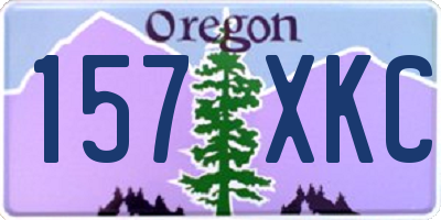 OR license plate 157XKC