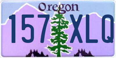 OR license plate 157XLQ