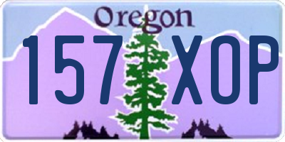 OR license plate 157XOP