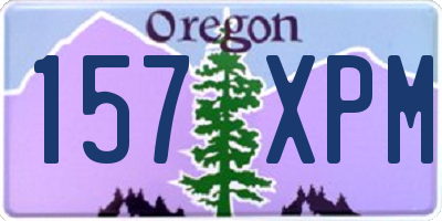 OR license plate 157XPM
