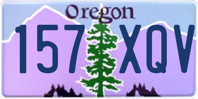 OR license plate 157XQV
