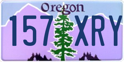 OR license plate 157XRY