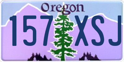 OR license plate 157XSJ