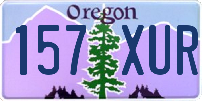 OR license plate 157XUR