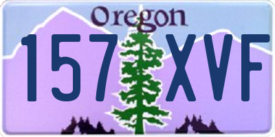 OR license plate 157XVF