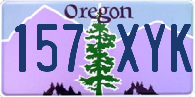 OR license plate 157XYK