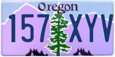 OR license plate 157XYV