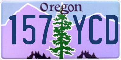 OR license plate 157YCD