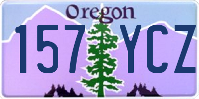 OR license plate 157YCZ