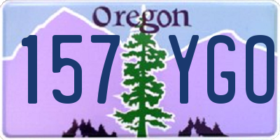 OR license plate 157YGO