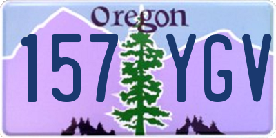 OR license plate 157YGV