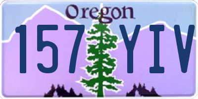 OR license plate 157YIV