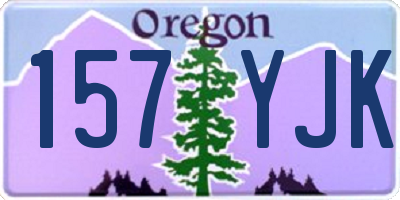 OR license plate 157YJK