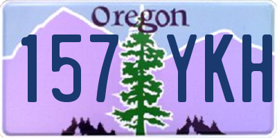 OR license plate 157YKH