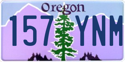 OR license plate 157YNM