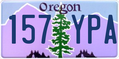 OR license plate 157YPA