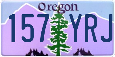 OR license plate 157YRJ