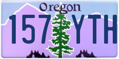 OR license plate 157YTH