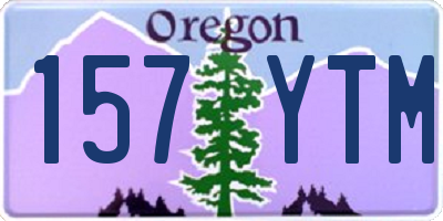 OR license plate 157YTM
