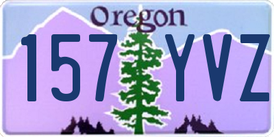 OR license plate 157YVZ