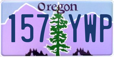 OR license plate 157YWP