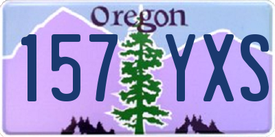 OR license plate 157YXS