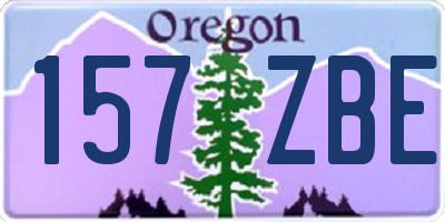 OR license plate 157ZBE