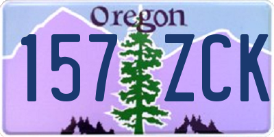 OR license plate 157ZCK