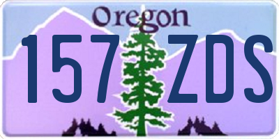 OR license plate 157ZDS