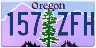 OR license plate 157ZFH