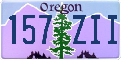 OR license plate 157ZII