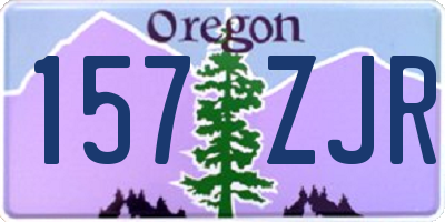 OR license plate 157ZJR
