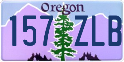 OR license plate 157ZLB