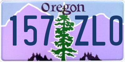 OR license plate 157ZLO