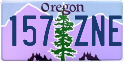 OR license plate 157ZNE