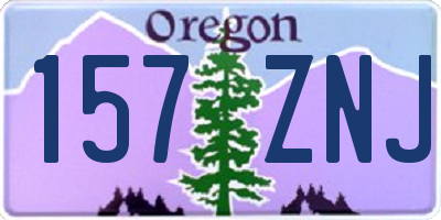 OR license plate 157ZNJ
