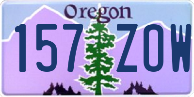 OR license plate 157ZOW