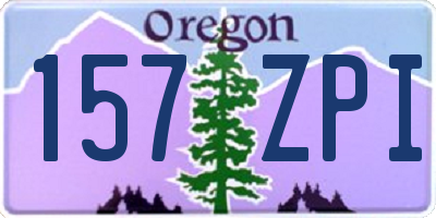 OR license plate 157ZPI