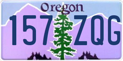 OR license plate 157ZQG