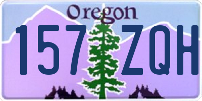 OR license plate 157ZQH