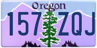 OR license plate 157ZQJ