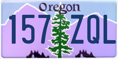 OR license plate 157ZQL