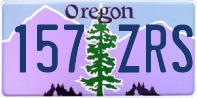 OR license plate 157ZRS
