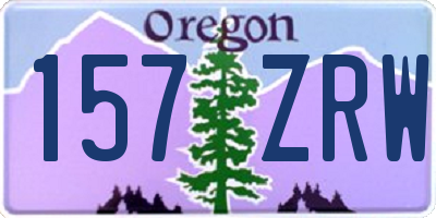 OR license plate 157ZRW