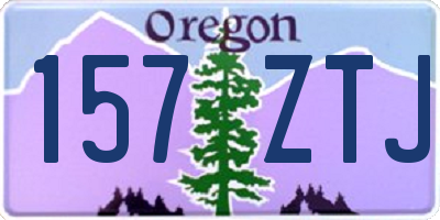 OR license plate 157ZTJ