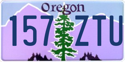 OR license plate 157ZTU