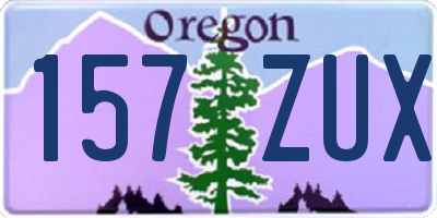 OR license plate 157ZUX